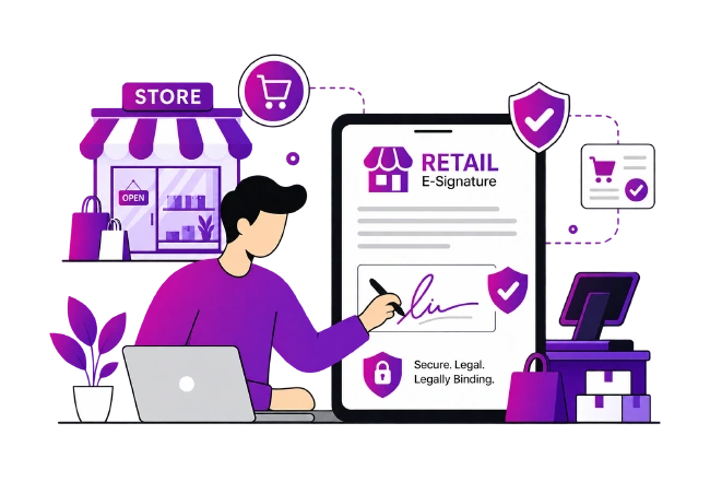 Retail eSignature Illustration