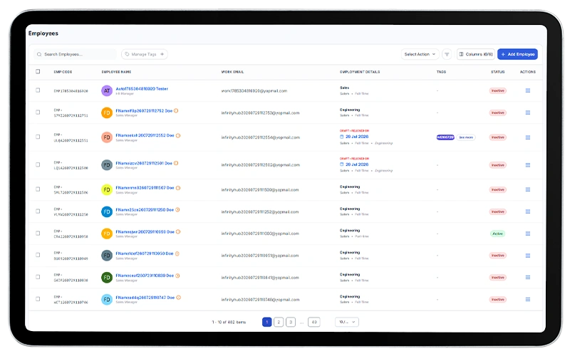 Employee Details & Records