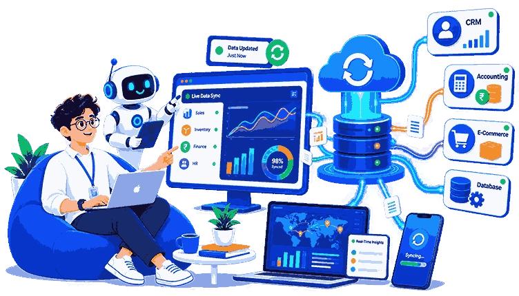 Real-time payroll data integration in IHPAYROLL employee self-service software