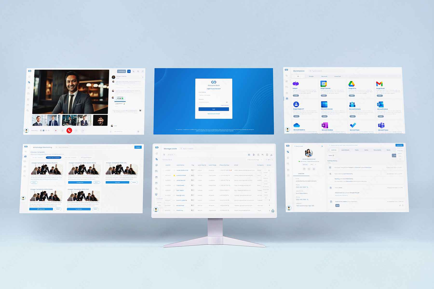 CRM customized application UI design