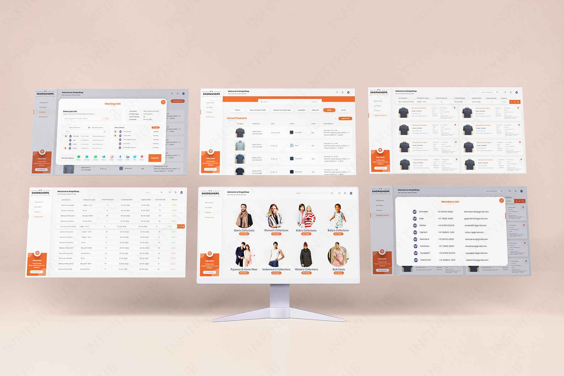 Maret Migration customized application UI design