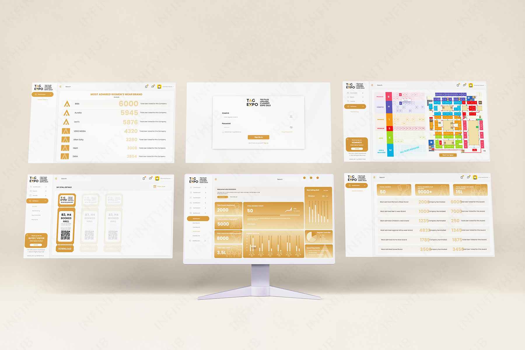 Tag Expo customized application UI design